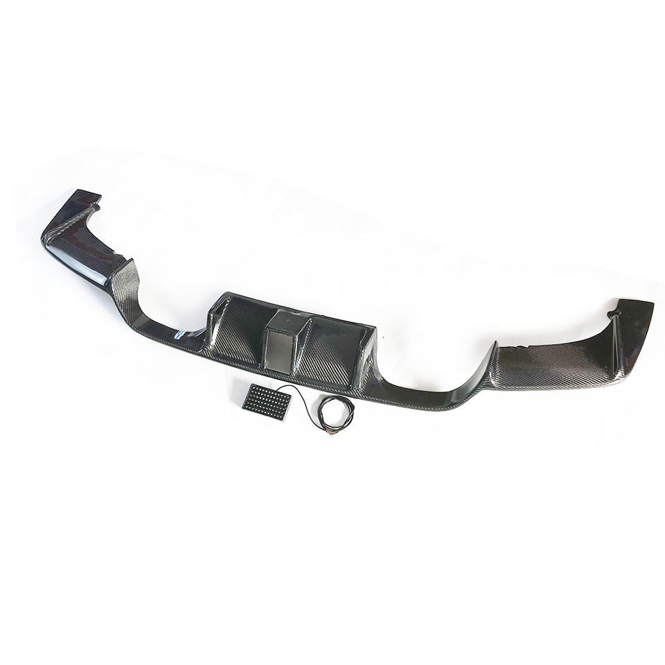 F8X M3/M4 Carbon Fiber LED Rear Diffuser