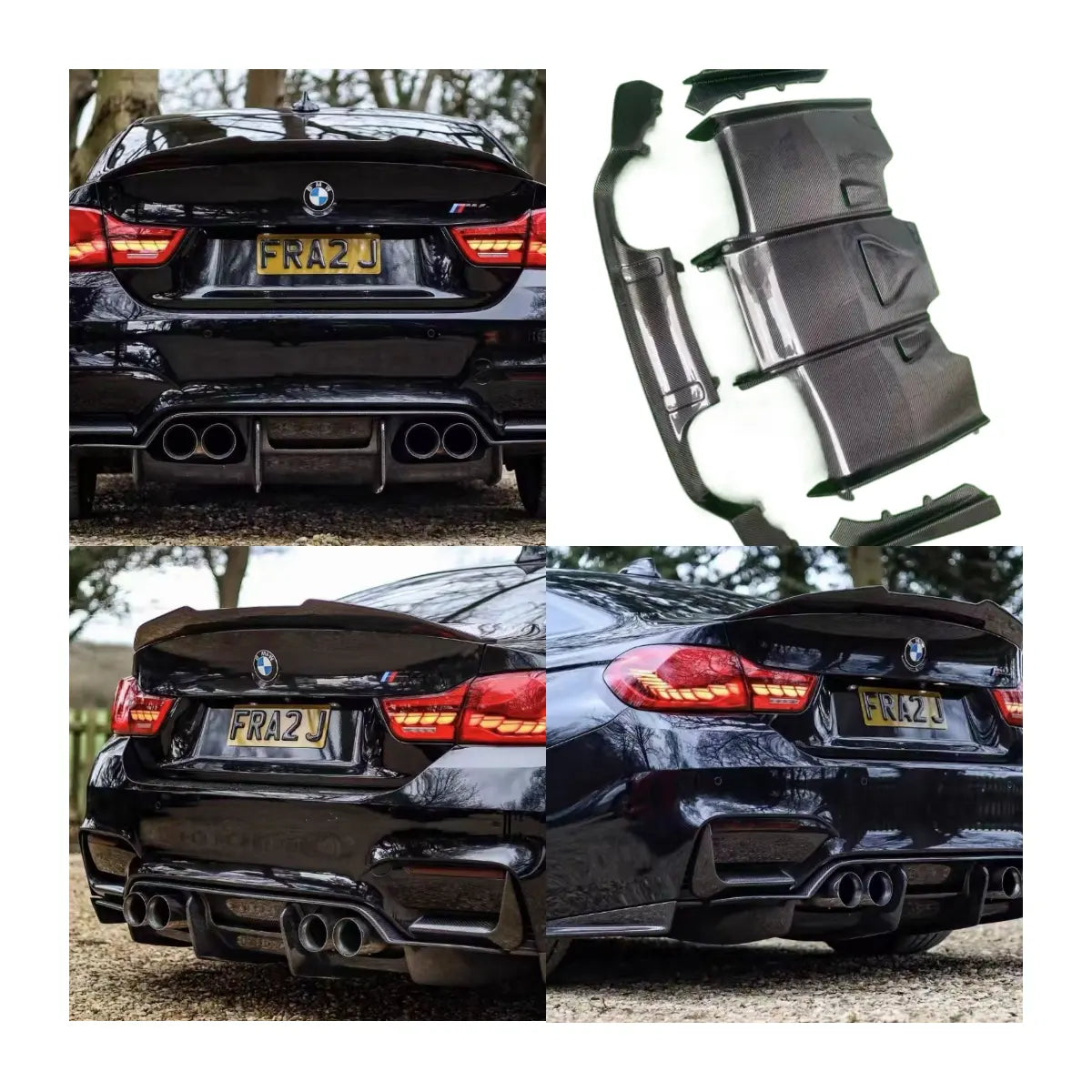 F8X M3/M4 Carbon Fiber Rear Diffuser Kit